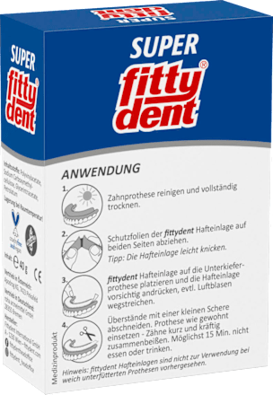 Hafteinlagen Wasserunlöslich fittydent