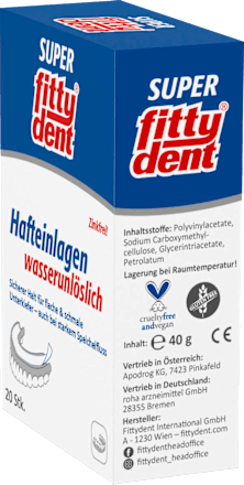 Hafteinlagen Wasserunlöslich fittydent