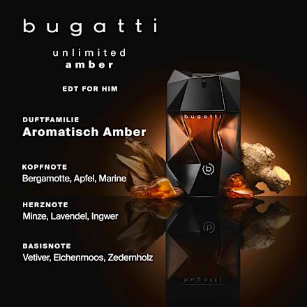 Eau de Toilette unlimited amber bugatti