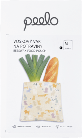 Voskový vak na potraviny - Psíci - medium peelo