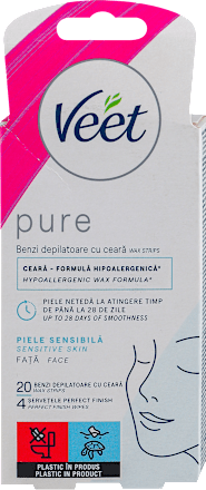 PURE - trake za depilaciju lica Veet