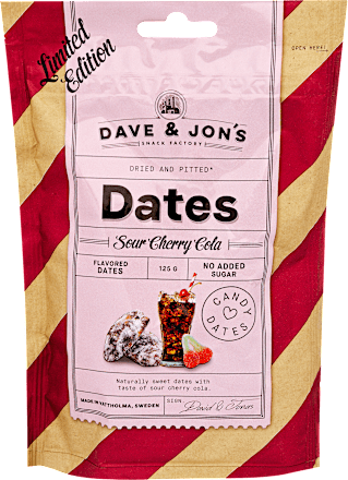 Ízesített datolya, Cherry cola ízű DAVE & JON'S