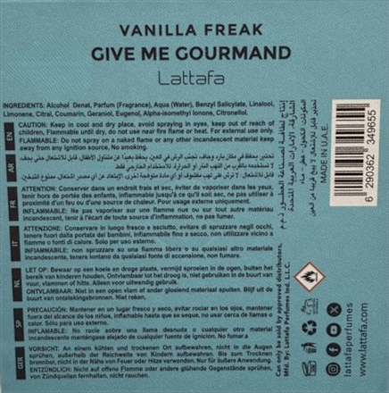 Give Me Gourmand Vanilla Freak Woda perfumowana damska Lattafa