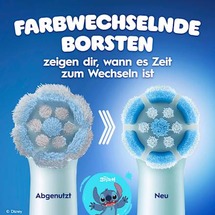 Aufsteckbürsten iO Sanfte Reinigung Kinder Stitch, ab 6 Jahren Oral-B