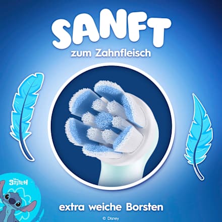 Aufsteckbürsten iO Sanfte Reinigung Kinder Stitch, ab 6 Jahren Oral-B