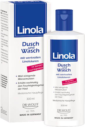 Linola Dusch und Wasch mit wertvollen Linolsäuren Linola