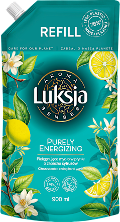 Mydło w płynie Aroma Senses Purely Energizing, zapas Luksja