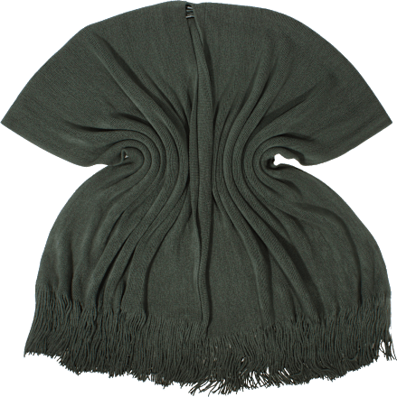 Poncho offen olive PURSET