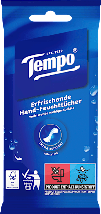 Hand-Feuchttücher fresh to go Classic Tempo