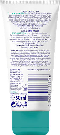 Krem do rąk Szybkie Wchłanianie Luksja