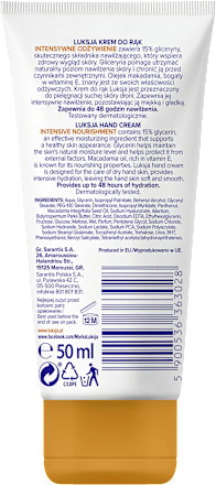 Krem do rąk Intensywne Odżywienie Luksja
