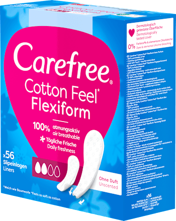 Slipeinlagen Cotton Feel Flexiform ohne Duft Carefree