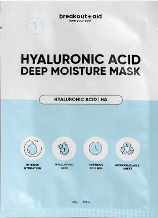pleťová maska Hyaluronic Acid breakout+aid