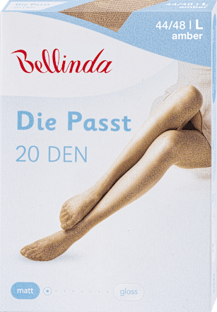 Hlačne nogavice Die Passt, 20 DEN, 44-48, amber Bellinda