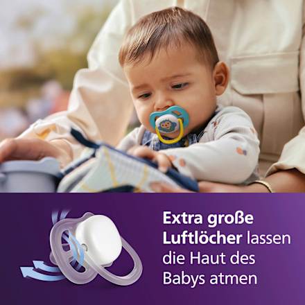 Schnuller ultra air Happy rosa 6-18 Monate PHILIPS AVENT