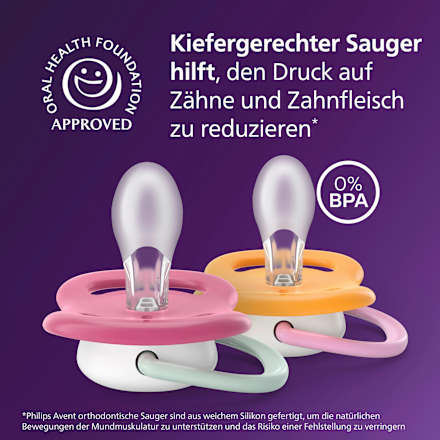 Schnuller ultra air Happy 6-18 Monate sortiert PHILIPS AVENT