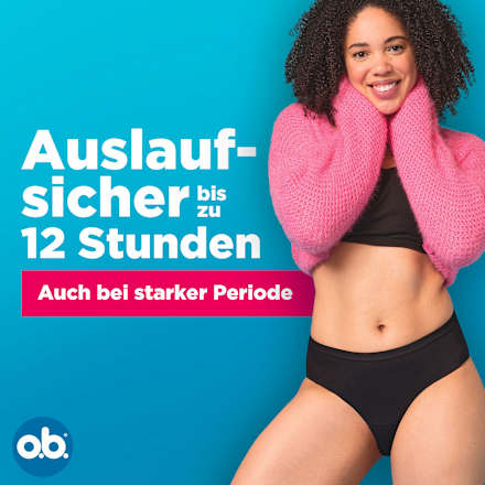 Periodenunterwäsche schwarz, Gr. M/L o.b.