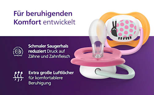 Schnuller ultra air Happy 6-18 Monate sortiert PHILIPS AVENT