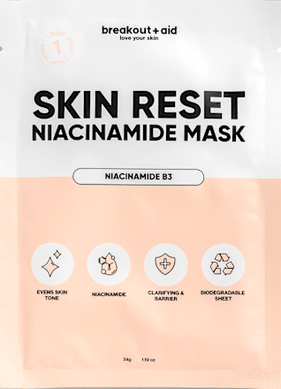 pleťová maska Skin Reset Niacinamid breakout+aid