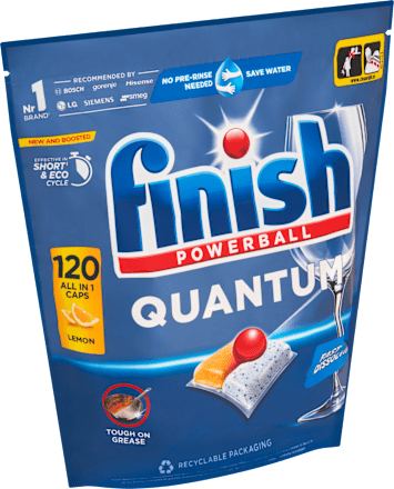 Quantum All in 1 Lemon kapsle do myčky nádobí Finish