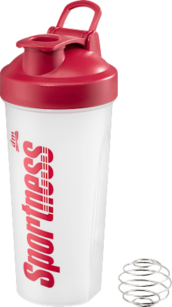 šejkr, objem 600ml, červený Sportness