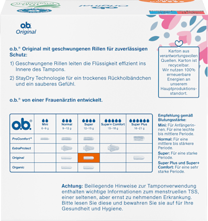 Original Tampons super o.b.
