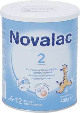 Prijelazna mliječna formula 2 za bebe od 6+ mj. Novalac