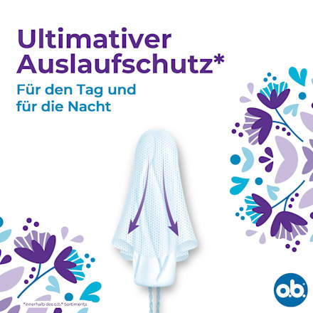 Tampons Extra Protect Tag+Nacht Normal o.b.