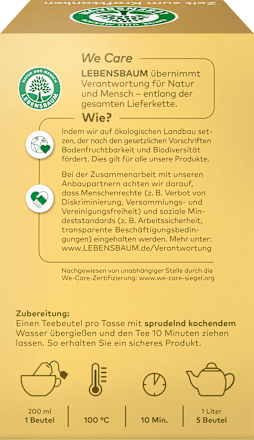 Kurkuma & Kraft Bio-Früchtetee LEBENSBAUM