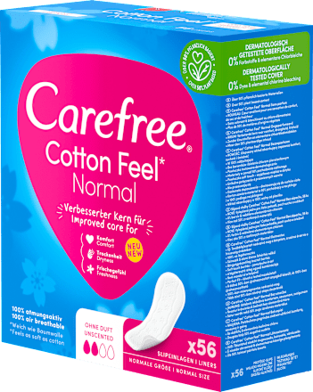 Slipeinlagen Cotton Feel Normal ohne Duft Carefree