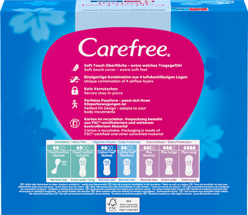 Slipeinlagen Cotton Feel Normal Frischeduft Megapack Carefree