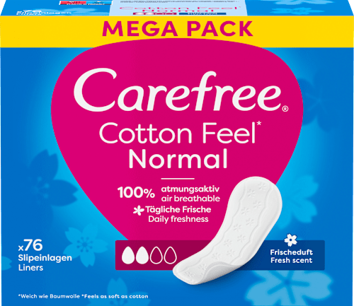 Slipeinlagen Cotton Feel Normal Frischeduft Megapack Carefree
