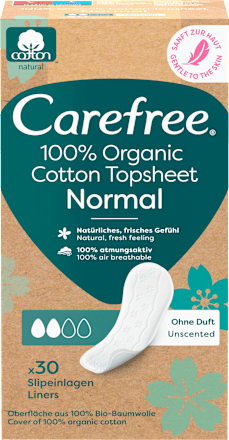 Slipeinlagen Organic Cotton Normal Carefree