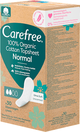 Slipeinlagen Organic Cotton Normal Carefree