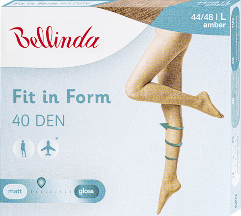 punčochové kalhoty FIT in FORM, velikost 48, amber Bellinda