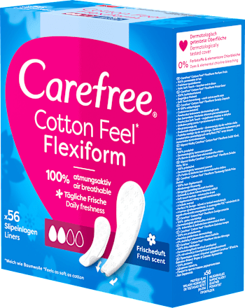 Slipeinlagen Cotton Flexiform mit Frischeduft Carefree