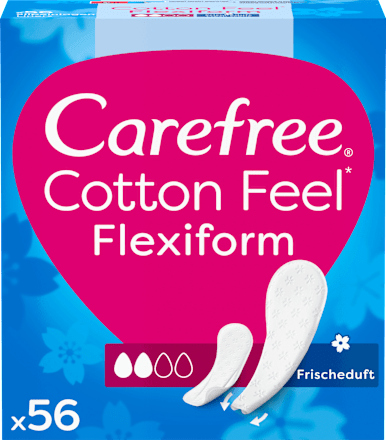 Slipeinlagen Cotton Flexiform mit Frischeduft Carefree