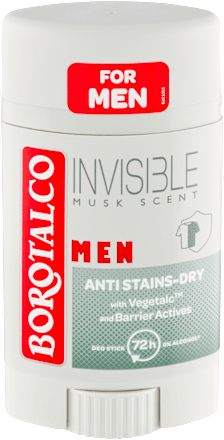 MEN deodorant stick Invisible Musk Scent Borotalco
