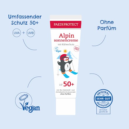 Sonnencreme alpin mit Kälteschutz LSF 50+ PAEDIPROTECT