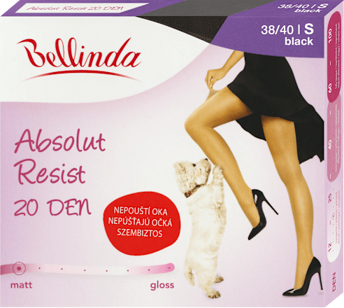 punčochové kalhoty Absolut Resist velikost 38/40 black Bellinda