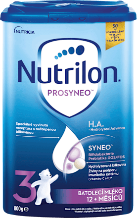 pokračovací mléčná kojenecká výživa 3 HA Prosenyo 12m Nutrilon