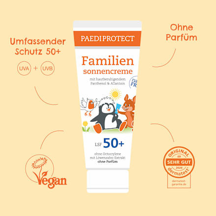 Sonnencreme Familie LSF 50+ PAEDIPROTECT