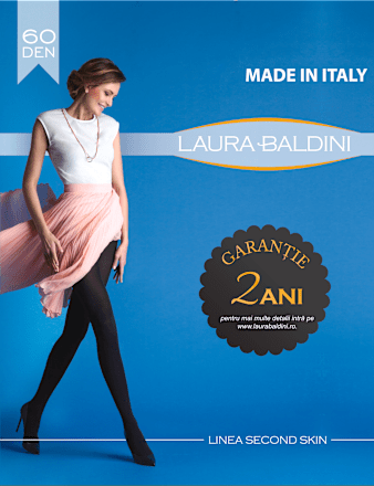 Dres damă Skin 60DEN negru M4 LAURA BALDINI