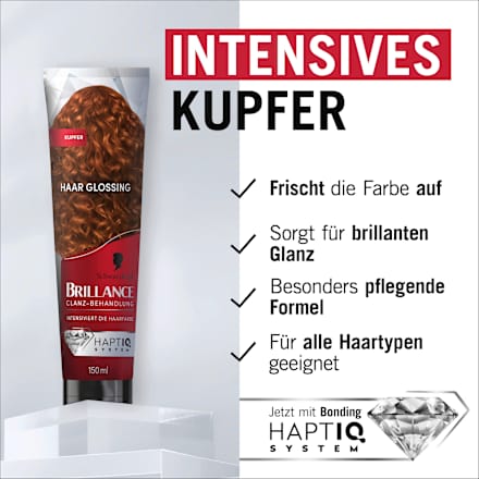 Farb-Glanzbehandlung Glossing Kupfer Schwarzkopf Brillance