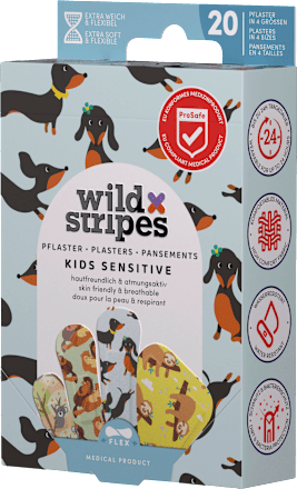 Pflaster Kids Sensitive Cute Animals Wild Stripes