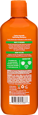 Șampon hidratant cu ulei de avocado cantu
