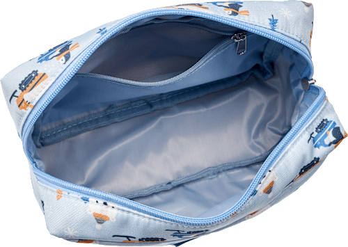 Kulturtasche Kinder blau Eisbär/Pinguin "You are Beary Cute!" Vito & Joe