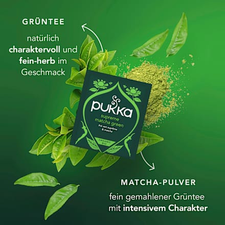 Grüner Tee mit Matcha pukka