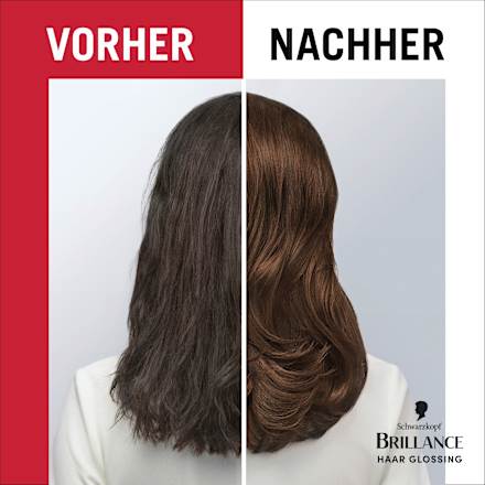 Farb-Glanzbehandlung Glossing Hellbraun Schwarzkopf Brillance