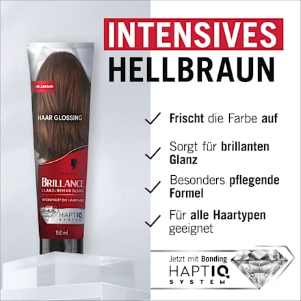 Farb-Glanzbehandlung Glossing Hellbraun Schwarzkopf Brillance